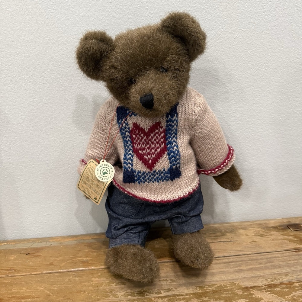 Vintage Boyds Bears Cornwallis Archive Collection 1996 Plush Sweater Tags 16"